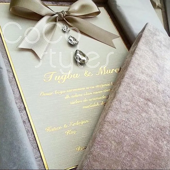 Cocostyles пользовательские роскошные бархатные фольгированные коробки