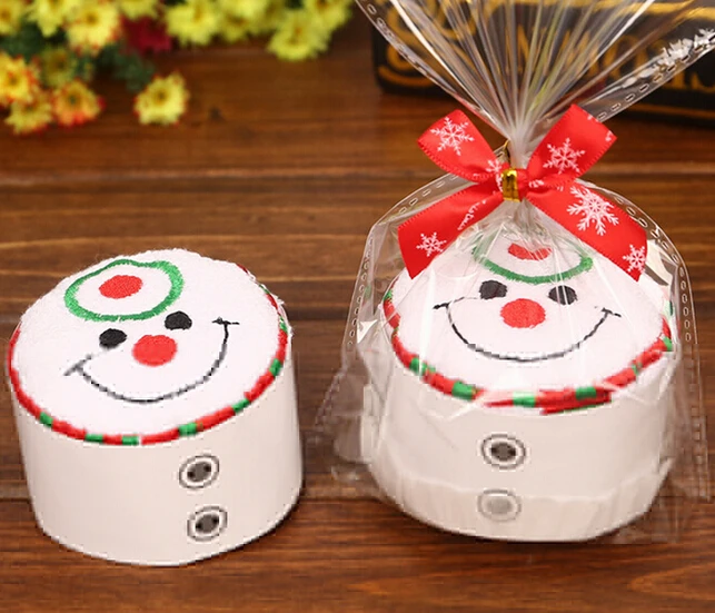 Snowman Новое поступление, рождественское креативное полотенце для торта, Подарочное полотенце для мытья посуды, рождественское милое полотенце, подарки - Цвет: Snowman