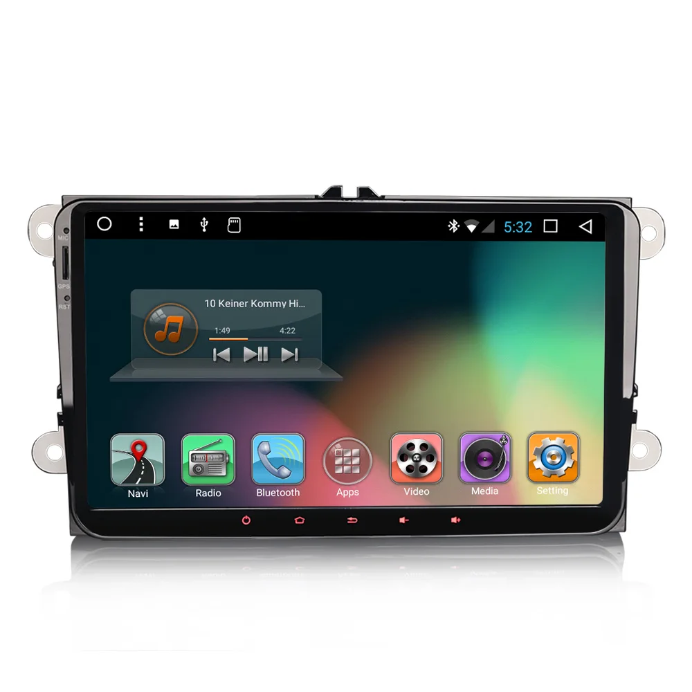 9 &quotAndroid 7 1 Автомобильный мультимедийный плеер радио DAB + для VW Passat Polo EOS Touran Sharan Altea