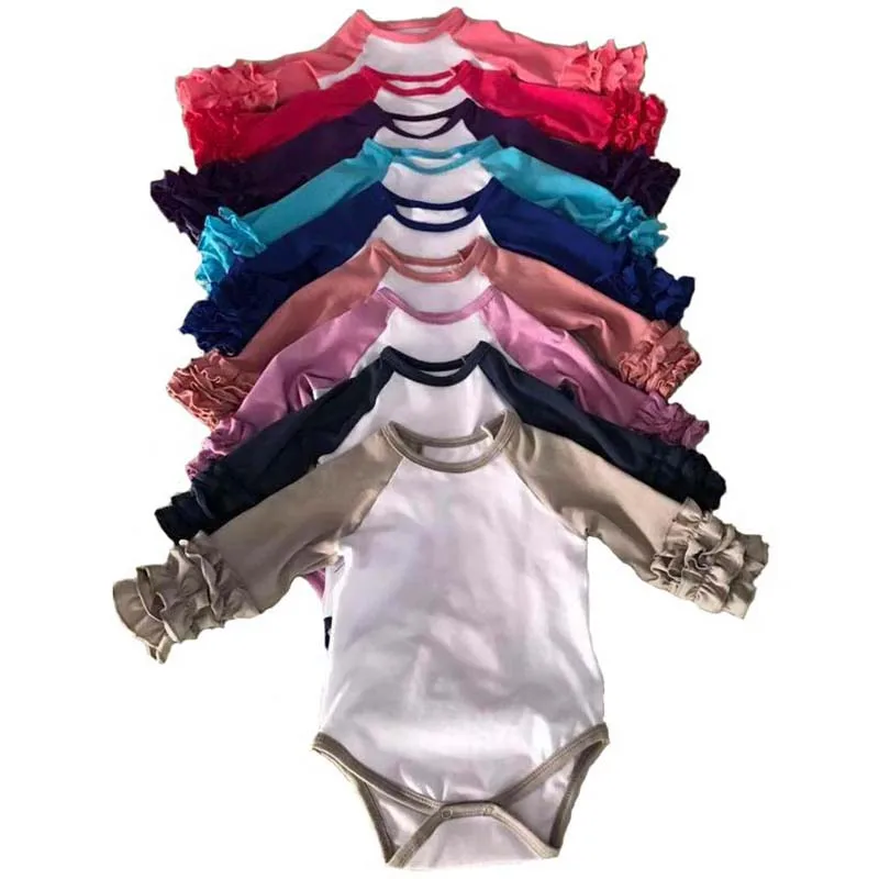 Детские комбинезоны вязаные реглан с оборками детские длинными рукавами