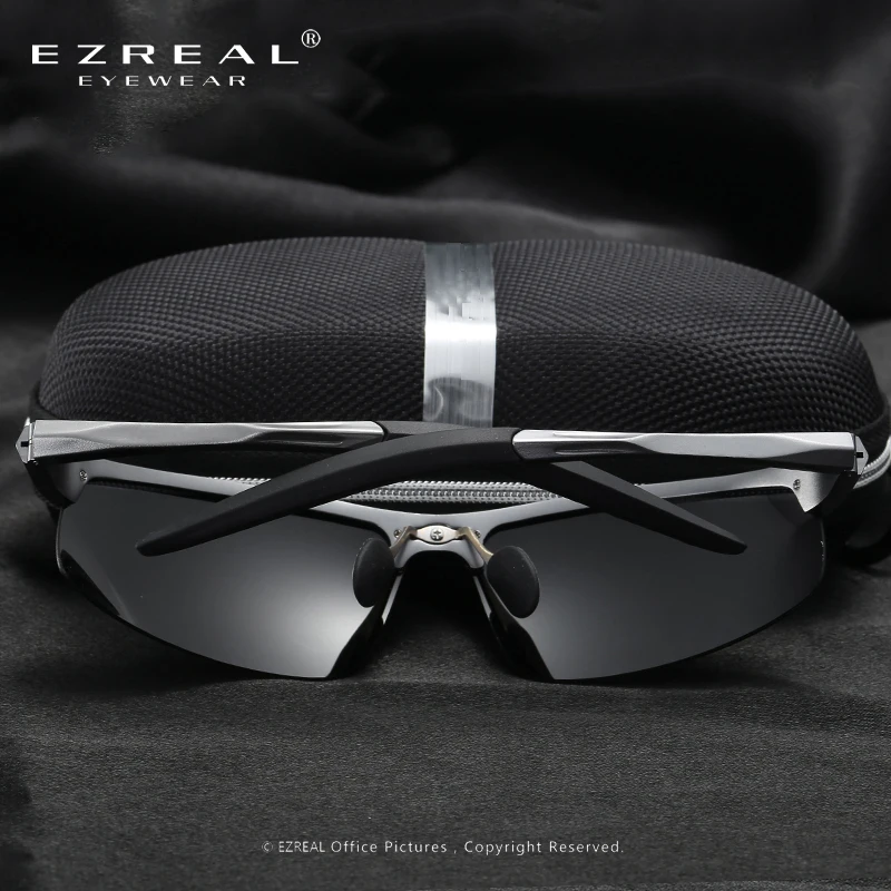Мужские солнцезащитные очки EZREAL из алюминиево магниевого сплава с