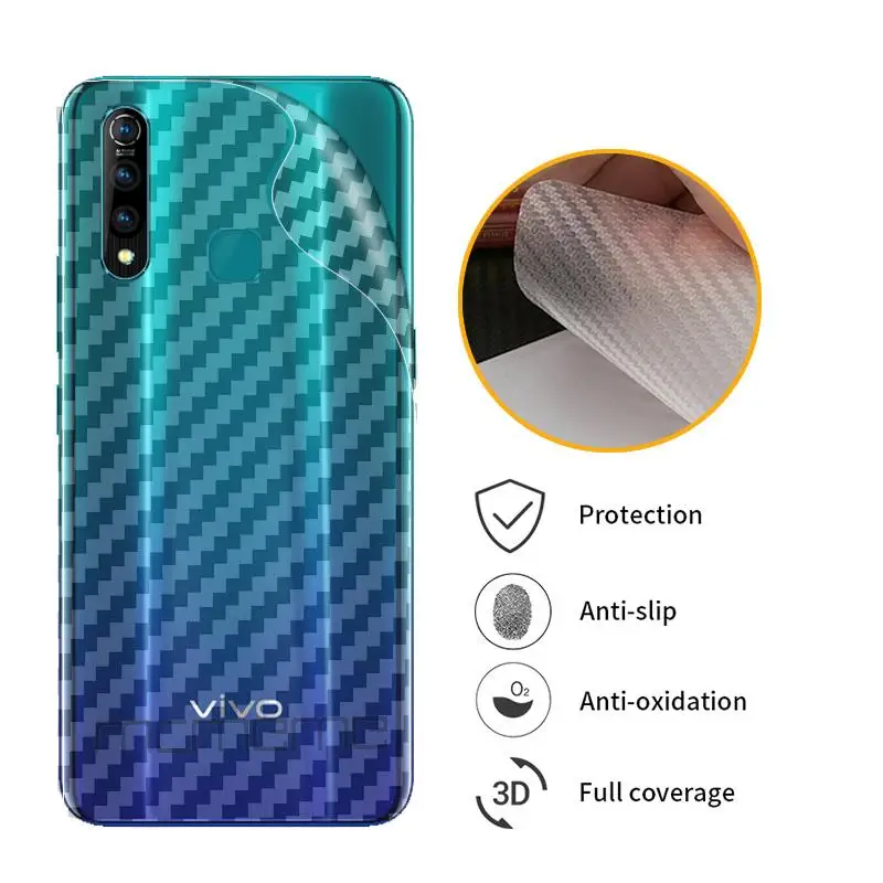 ДЛЯ VIVO Z1 Lite Z1i Z3X Z5X 3D углеродное волокно защитная задняя пленка для экрана