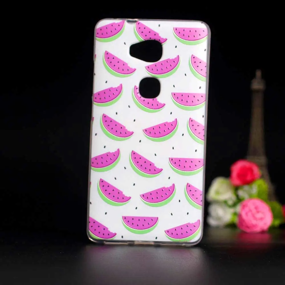 Чехол для Huawei Honor 5X GR5 силиконовая задняя крышка из ТПУ чехол 3D Ультратонкий 5 X