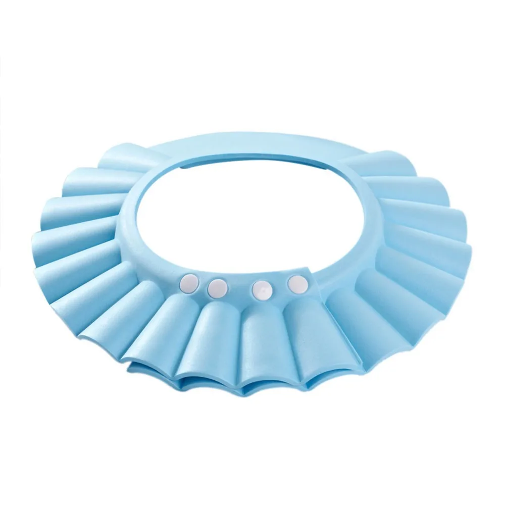 Детская шапочка для душа регулируемая водонепроницаемая с защитой от шампуня