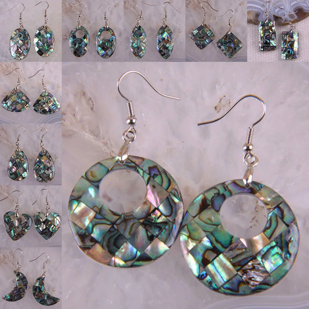 

New Zealand Abalone Shell Beads Earrings Fashion Jewelry