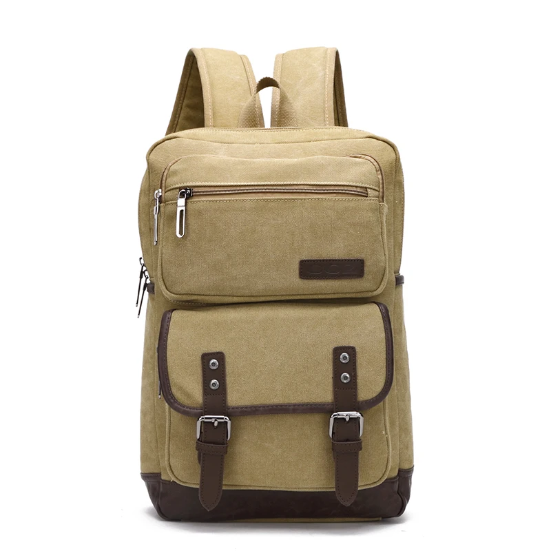 Мужской холщовый рюкзак CROSS OX дорожная сумка для ноутбука 14 дюймов винтажный