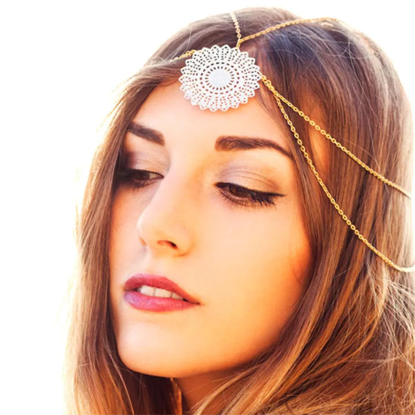 Женская повязка на голову с кисточками и цепочкой|fashion jewelry headbands|jewelry headbandfashion