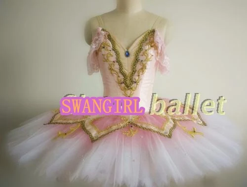 blue sleep beauty ballet tutu professional ballet costumes flower fairy classic ballet tutu pancake purpleSB0054