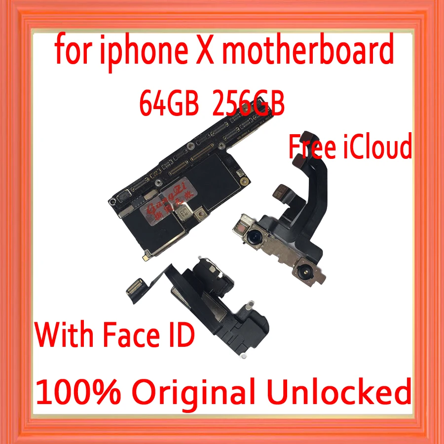Бесплатный iCloud для iphone X материнская плата с системой IOS оригинальная