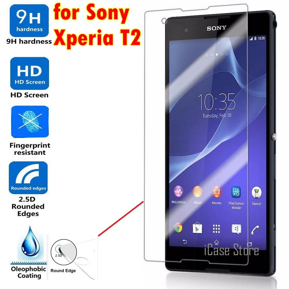 Премиум 9 h защитная пленка из закаленного Стекло для sony Xperia T2 Ultra dual Экран