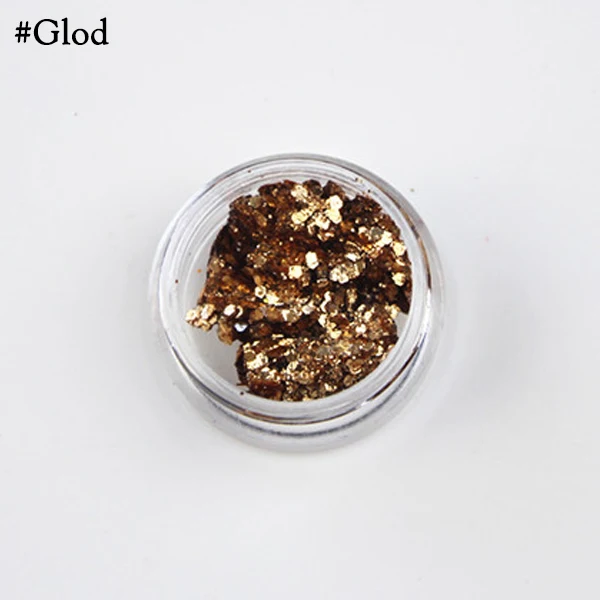 Glod Блеск для глаз, для ногтей, волос, для тела, для лица, блестящий гель, Русалочка, Чешуйчатое искусство, вспышка, сердце, свободные блестки, крем, праздничный блеск, украшение для вечеринки - Цвет: Glod