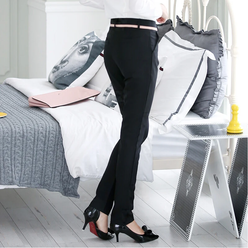 

2021 Women Summer casual pants slim skinny pants formal western-style trousers female work wear pants women
