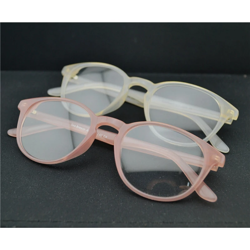 Розовая полупрозрачная оправа для очков из ацетата женщин овальная L2|eye glasses