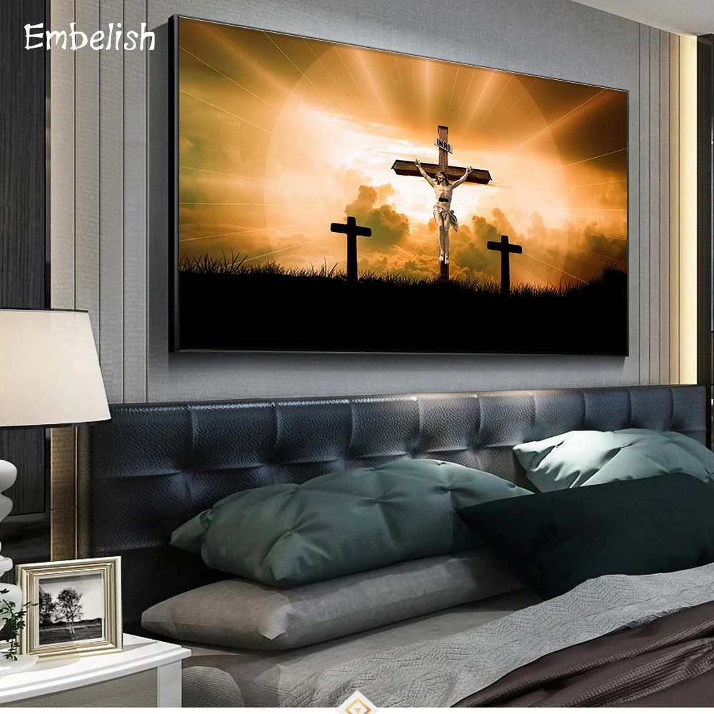 

Embelish 1 Pieces Jesus Christ Wall Art Pictures For Living Room Home Decor HD Print Canvas Paintings Bedroom Wall Posters