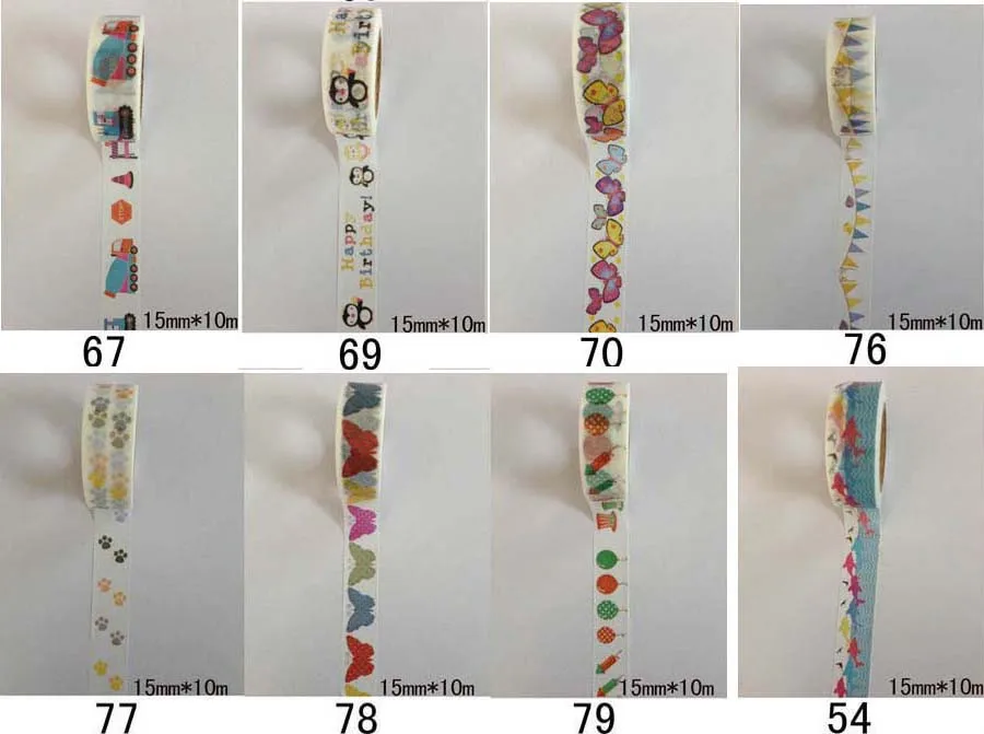 2291! Узоры декоративные decorative tape лента DIY Смешанная точка/цветок/сетка разноцветная клейкая лента в японском стиле лента печати 30 шт./партия