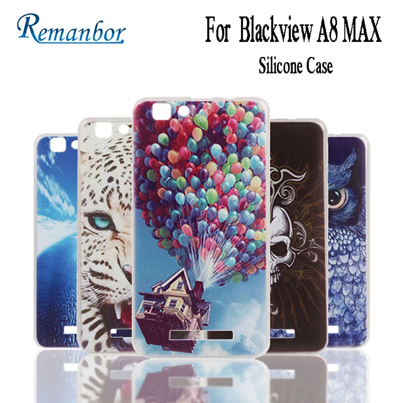 Силиконовый чехол remanбор для Blackview A8 Max с красочными рисунками Мягкий защитный