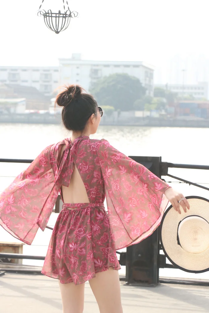 Женский облегающий костюм с длинным рукавом офисный принтом розы для лета и