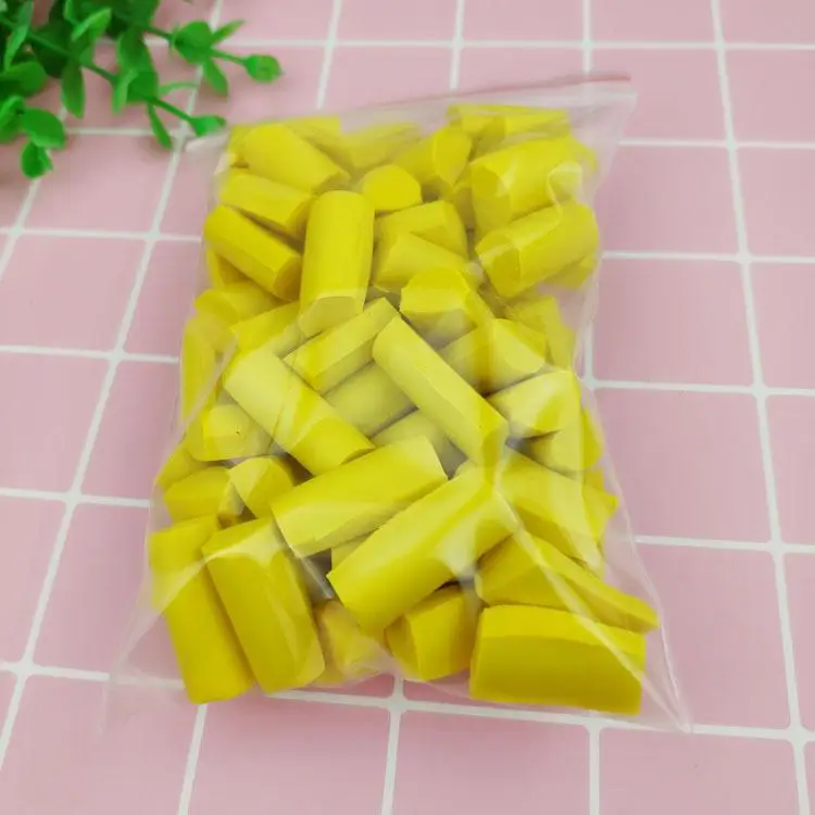 yellow 70 шт./пакет губка бусины для слаймов поставки DIY клейкие аксессуары для Slime вещи пенистой глины грязи губка бусины для слаймов блок - Цвет: yellow
