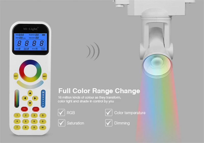 Milight DC12V-24V 2,4G беспроводной Wi-Fi контроль для Dim CCT RGB RGBW Светодиодная лента MiLight LS1 4в1 умный светодиодный пульт дистанционного управления+ FUT090