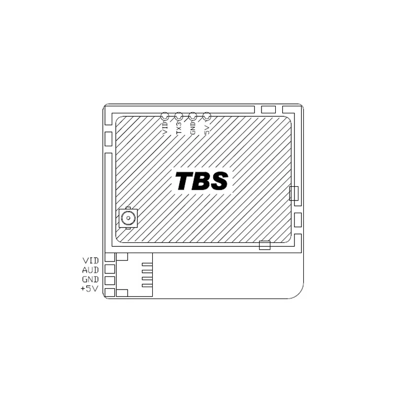 20*20 мм Diatone TBS UNFTY PRO низкая пульсация плата Вход 5 В для радиоуправляемого дрона FPV