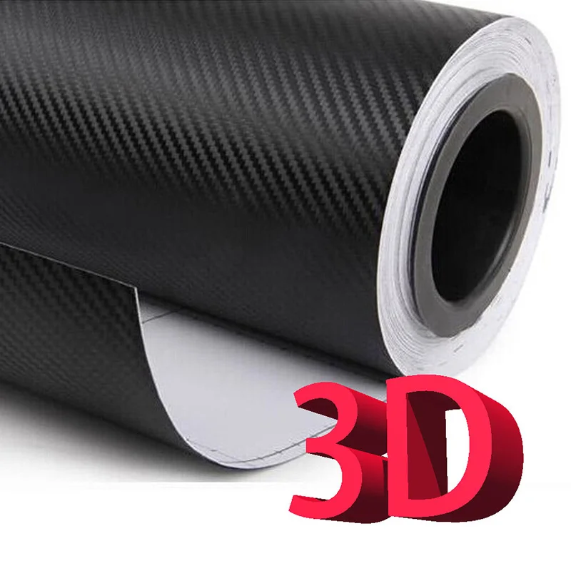3D 40cmx150cm 3D/5D виниловая пленка из углеродного волокна DIY для тюнинга автомобиля, запчасти, наклейки, автомобильная пленка, рулонная пленка, аксессуары для укладки, Переводные картинки для мотоцикла - Название цвета: 3D 40cmx150cm