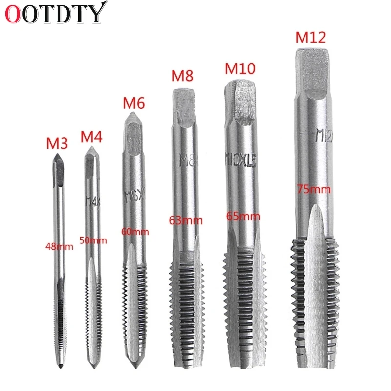 OOTDTY 12 шт. ручной фотоэлектрический трос M3/M4/M6/M8/M10/M12 набор для рукоятки аксессуары