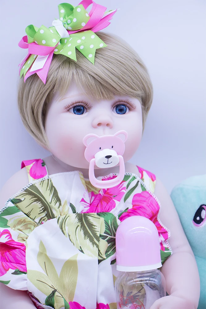 Bebe reborn/Одежда для маленьких девочек комбинезон с оборками из льна и хлопка 55 см
