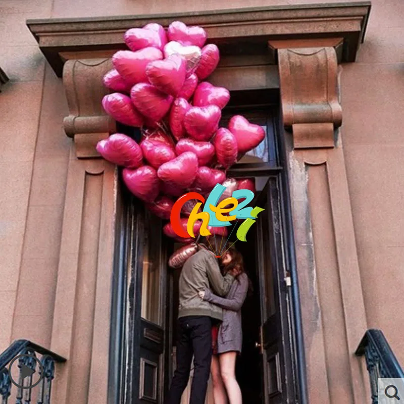10Pcs/Lot Wedding Helium Balloon Pink Rose Gold Heart Foil Balloons Happy Birthday Party Decoration Anniversary Christmas Ballon | Дом и сад