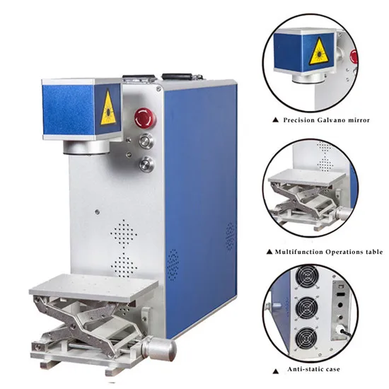 

High speed Mini/Portable/Desktop/ fiber laser marking laser marking machine