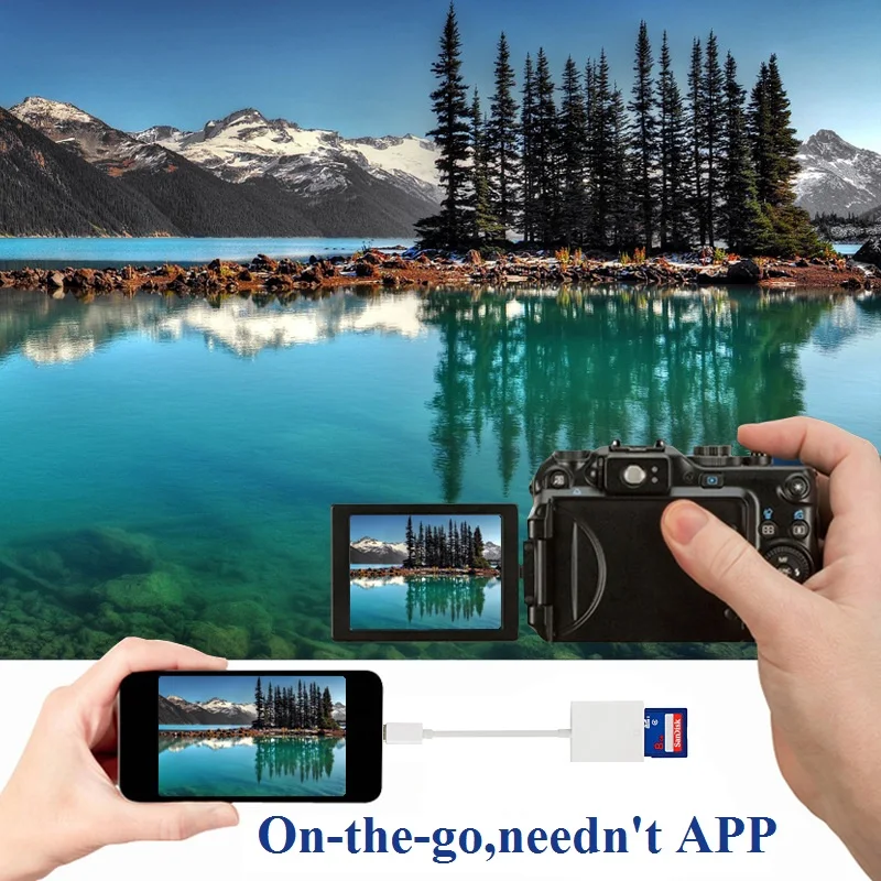 SD Card Reader Камера комплект Тип C USB OTG картридер кабель для передачи данных