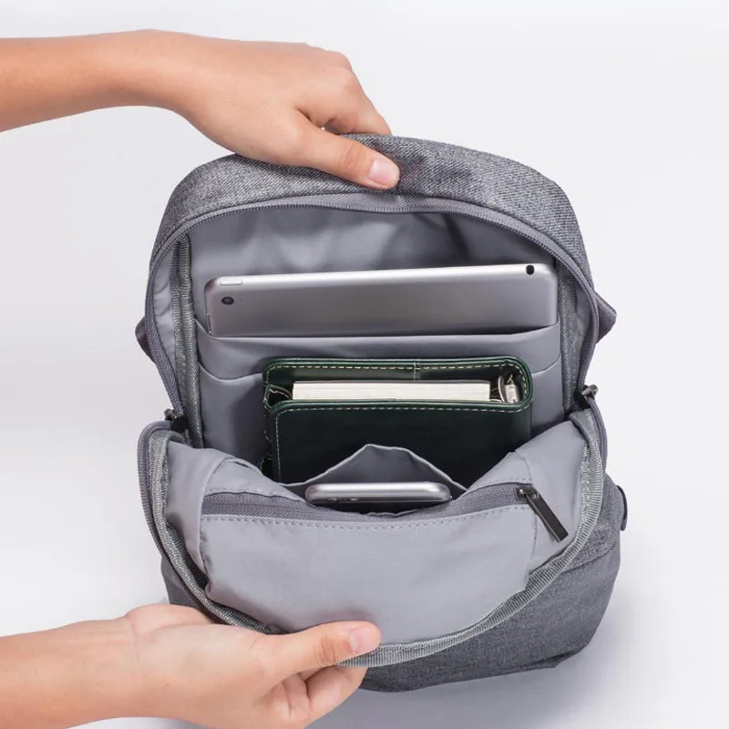 Xiaomi 90 Bag Urban style messenger bag/men and women's large capacity casual hose line waterproof backpack | Электроника