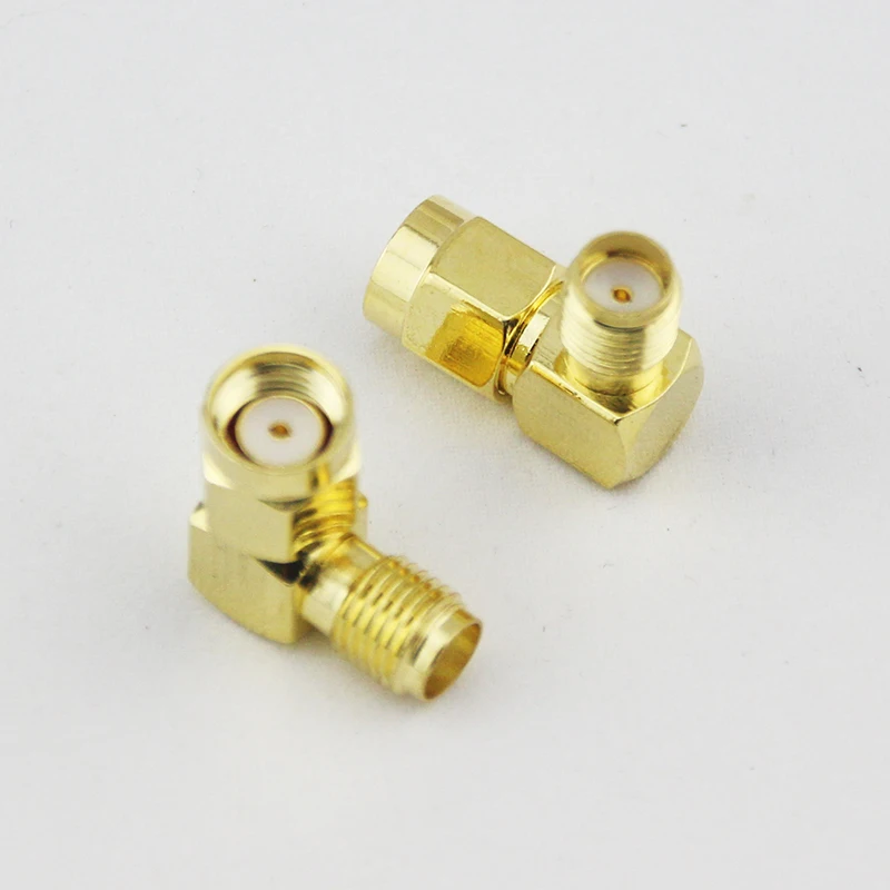 50 шт. антенный соединитель 5 8G правый угол SMA Гнездовой/мужской для Rx и Tx RPSMA