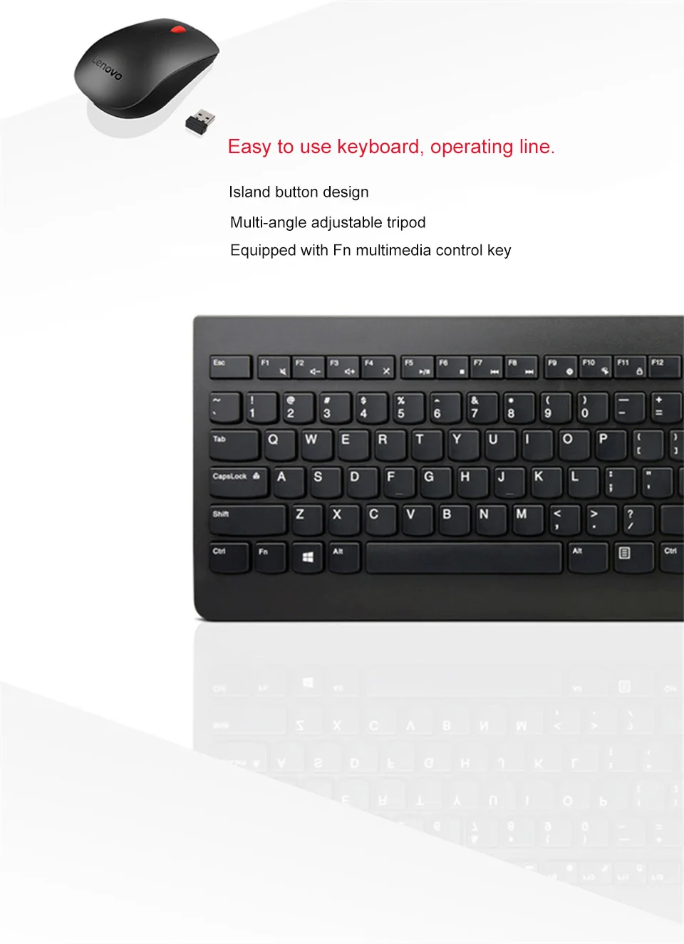Lenovo 4x30M39458 клавиатура ультра-тонкая шоколадная Беспроводная клавиатура мышь набор ноутбуков desktopPC Бесшумная Водонепроницаемая игровая офисная мышь