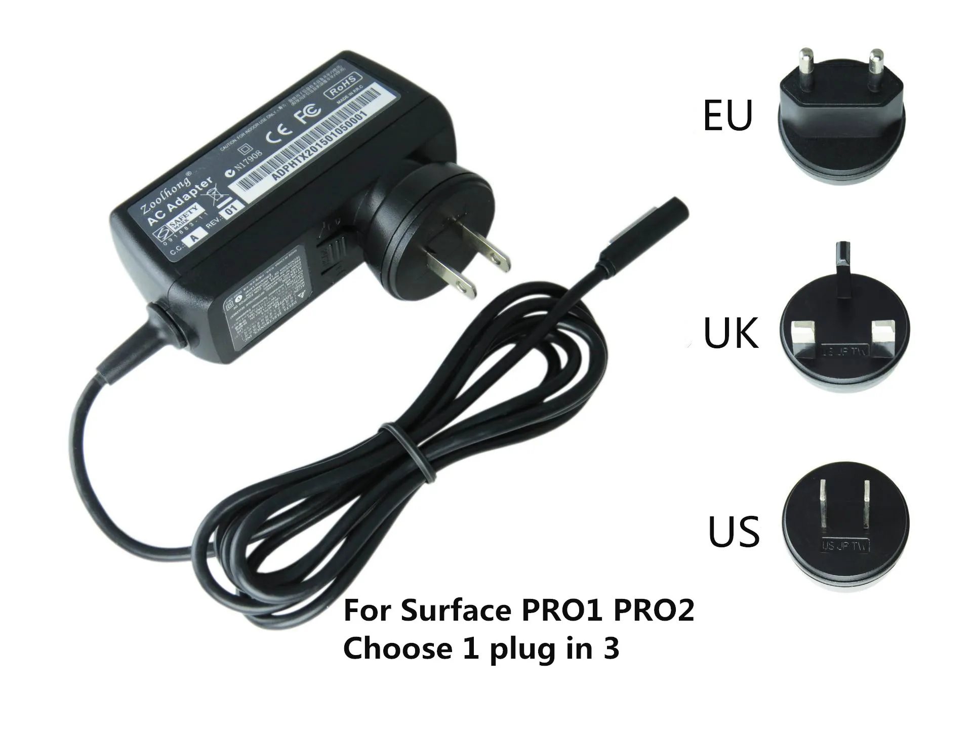 Блок питания переменного тока для ноутбука 45 Вт зарядное устройство Microsoft Surface PRO1