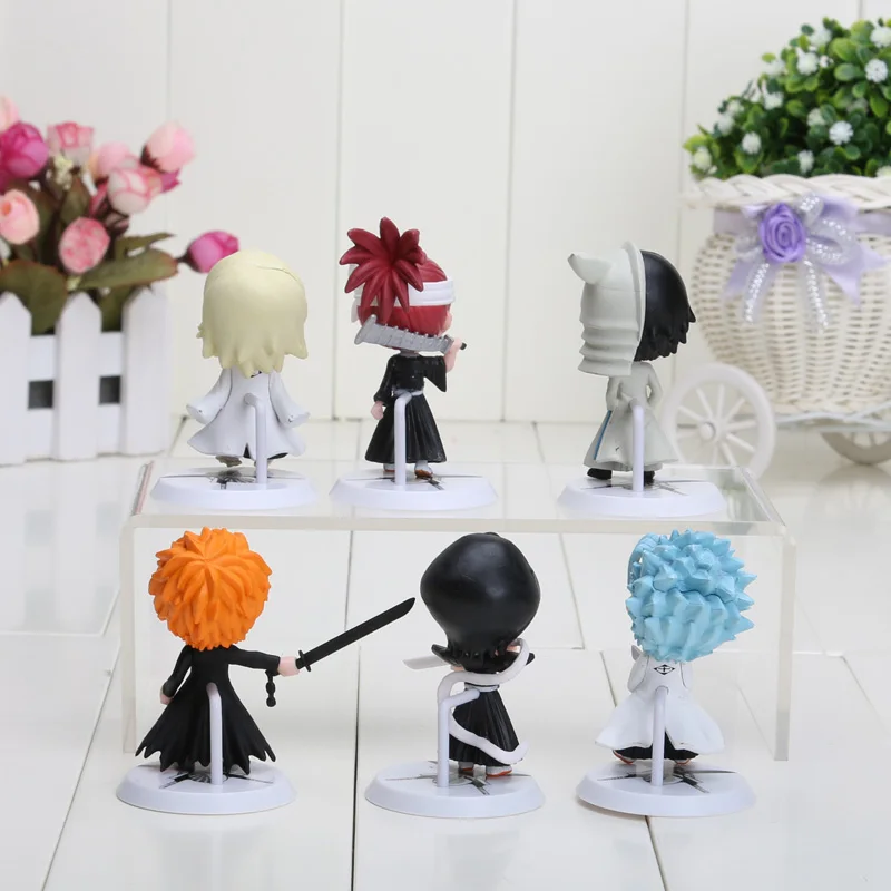 Экшн фигурки из ПВХ 6 шт./компл. 7 см аниме отбеливатель Ichigo Ulquiorra cifer Renji Ichimaru Gin