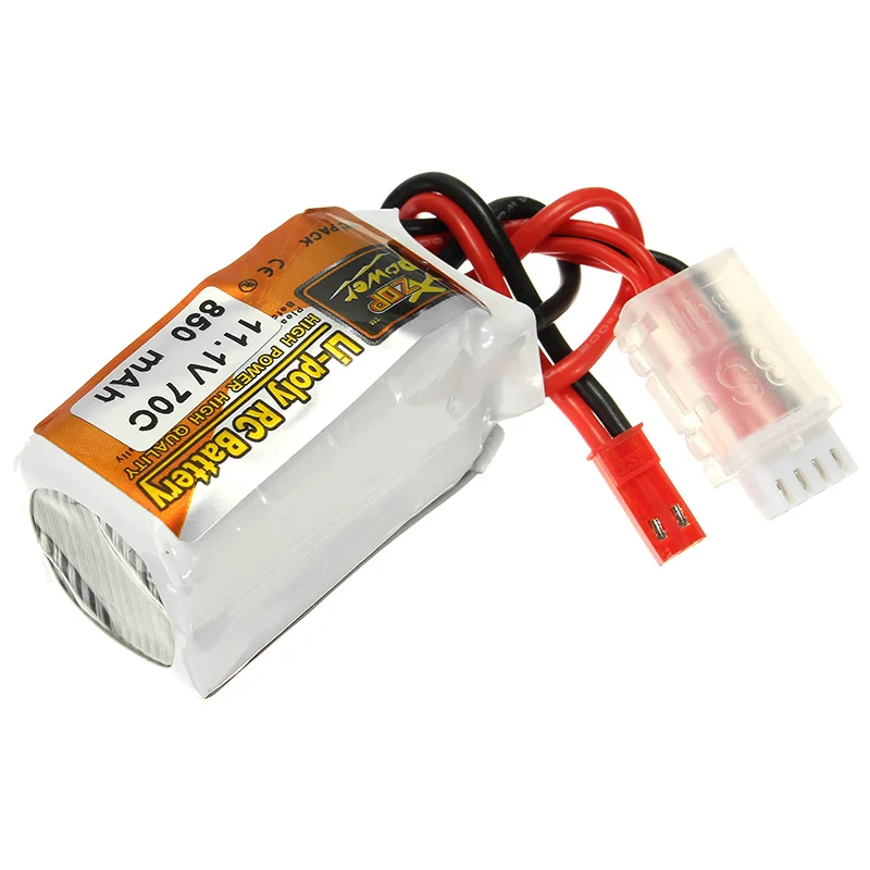 Аккумуляторная Lipo батарея ZOP power 11,1 В 850 мАч 70C 3 S Lipo батарея JST штекер