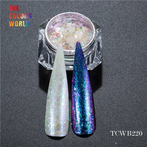 TCWB220 5g TCT-067 10 цветов хлопья Хамелеон магический эффект хлопья большой размер Хамелеон для дизайна ногтей лак для ногтей и другие украшения DIY - Цвет: TCWB220 5g
