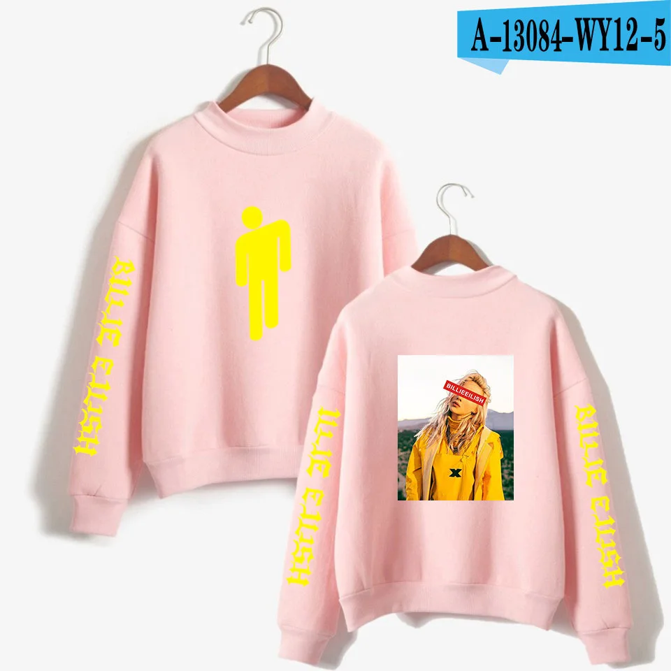 Billie Eilish женские/мужские толстовки с длинным рукавом, флисовая водолазка, повседневный пуловер, куртка с капюшоном, пальто в стиле хип-хоп, уличная одежда - Цвет: 010