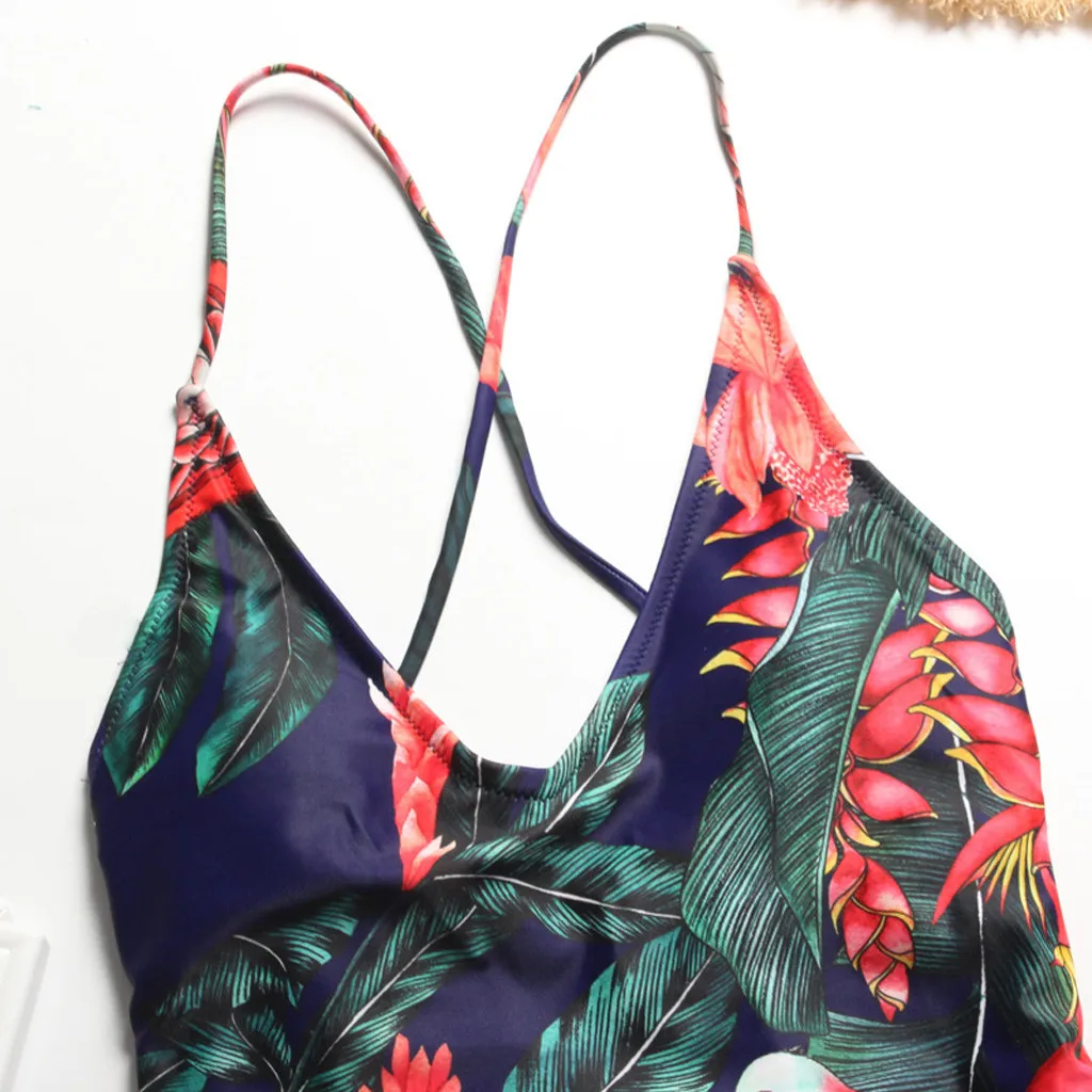 2020 Summer Swimwear Women Bandeau Padded Push Up Off Shoulder Swimsuit Beachwear Bikini Set Bathing Suits Bodysuit Monokini | Спорт и