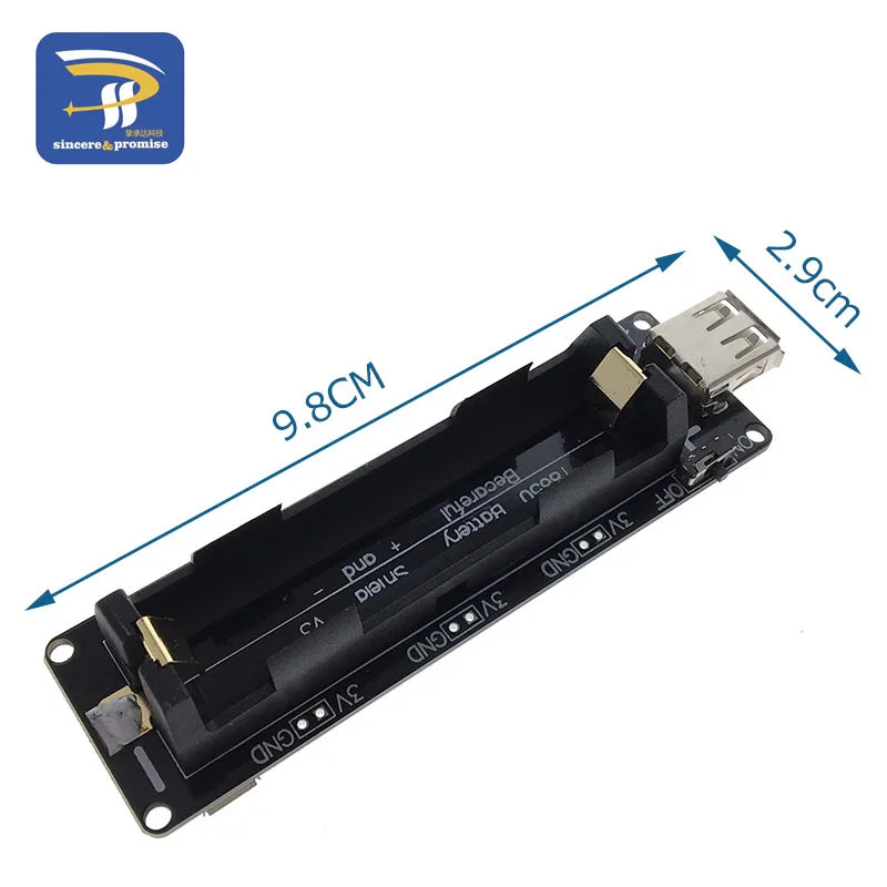 18650 Защита аккумулятора V3 для Raspberry Pi WEMOS ESP32 ESP32S для Arduino Micro usb type-A USB выход Diy Kit