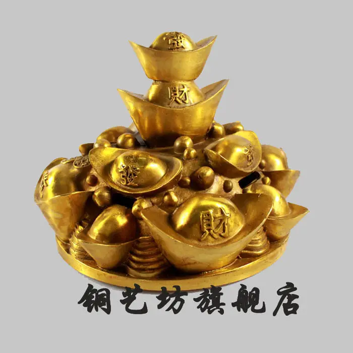 11 авиапочту Китая (China бронзовая чаша сокровище Единорог головка богатства