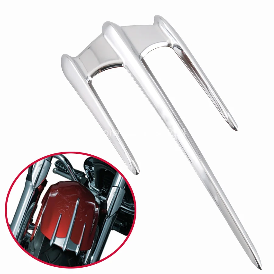 

Motorcycle Chrome Front Fender Cover Accent Decoration Trim For Honda Goldwing GL1800 F6B VTX1300 VTX1800 20-25