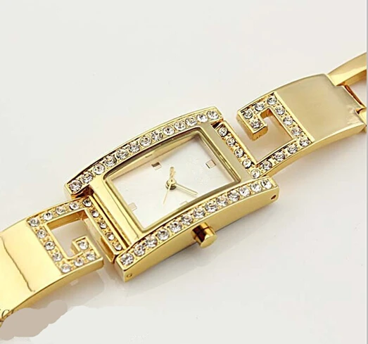 Wholesale Brand New Fashion Luxury Women Rhinestone Gs Dress Watches Stainless Steel Quartz For Free Shipping | Наручные часы