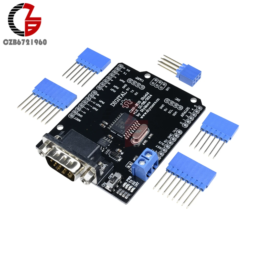 Плата защиты шины CAN MCP2515 5 12 В постоянного тока интерфейс SPI 9 контактов