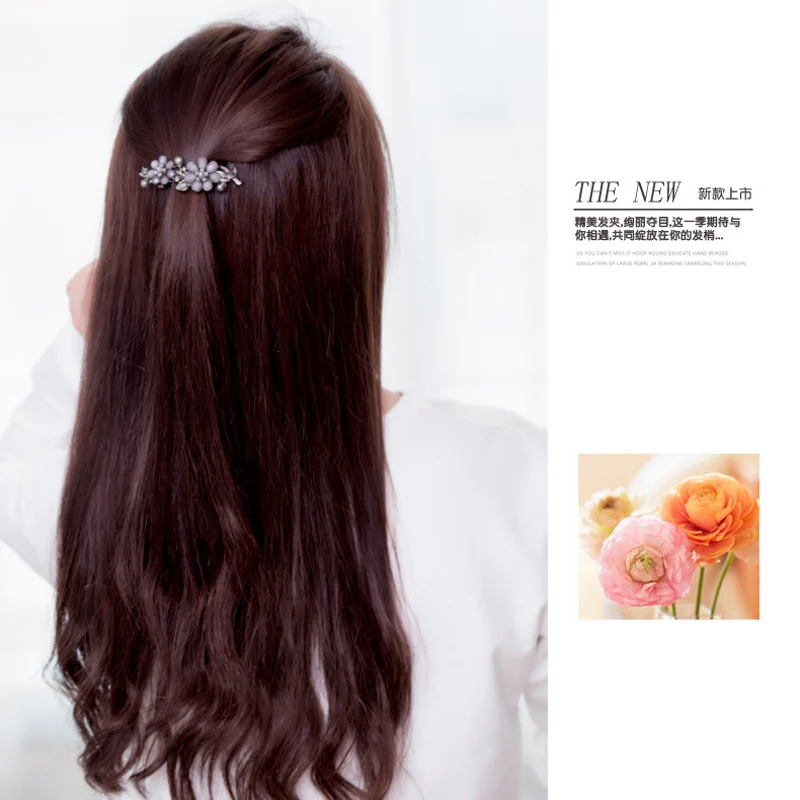 Заколки для волос Обувь девочек Женский цветок Зажимы Головные Уборы Заколка