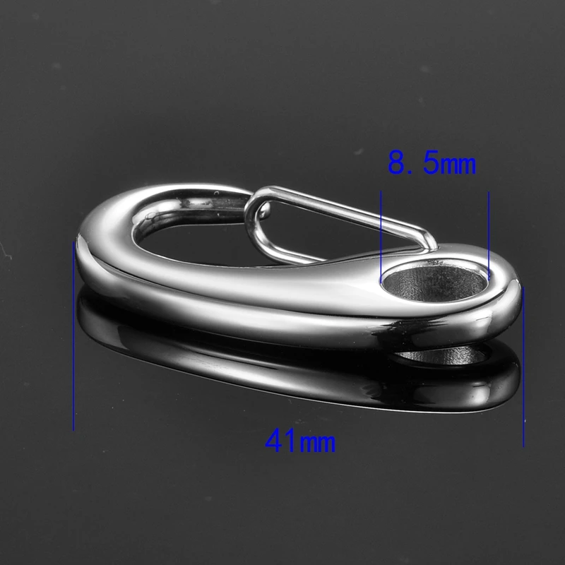 1 шт. яркие Серебристые застежки Лобстер из нержавеющей стали отполированные