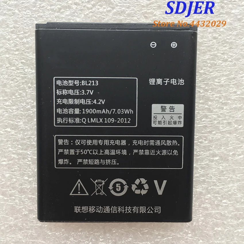 Для Lenovo 1900Mah BL 213 BL213 оригинальный литий ионный аккумулятор Замена для MA388A MA388