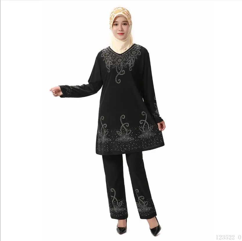 

Dress for Muslim Women Marokkaanse Kaftan Robe Mi Longue V Neck Jilbab Femme Musulman Turkish Dresses Prayer Dress Islamic Abaya