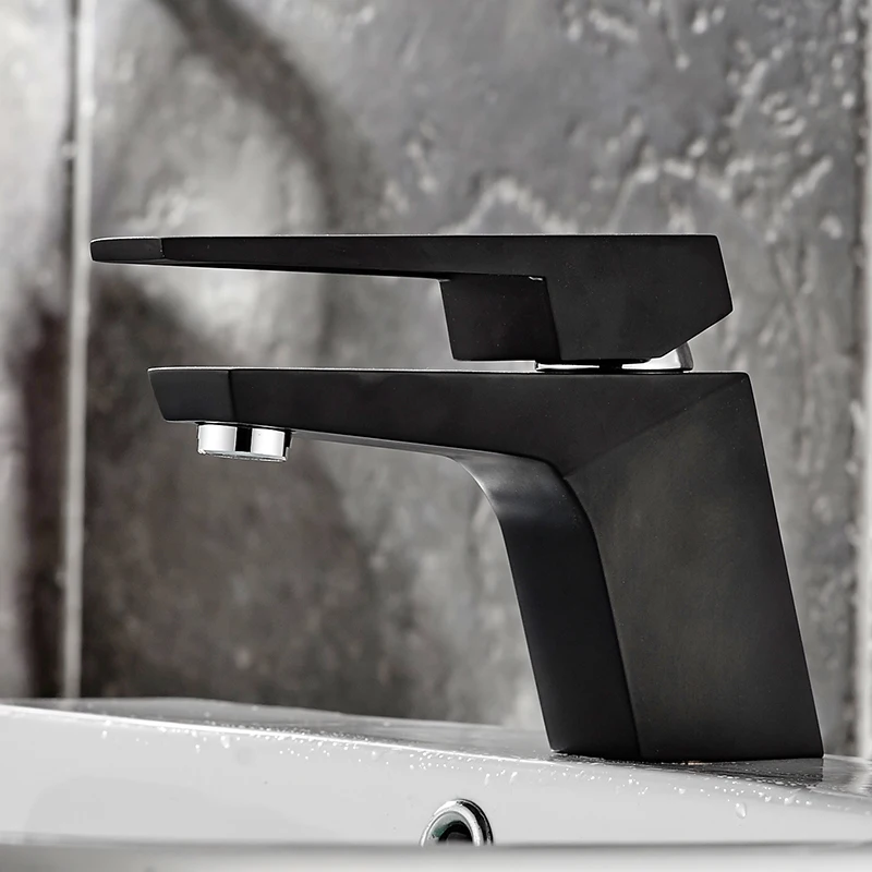 Смесители для раковины BAKALA смеситель воды ванной комнаты черные латунные