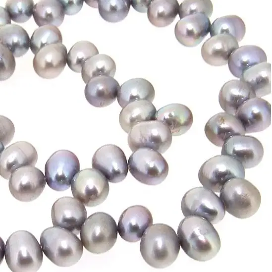Unique Pearls jewellery Store Freshwater Cultured Pearl Loose Beads Gray Color 5-8mm Real Jewelry LC3-110 | Украшения и